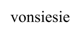 VONSIESIE trademark
