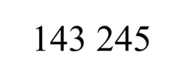 143 245 trademark