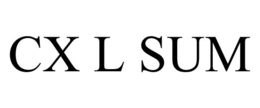 CX L SUM trademark