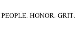 PEOPLE. HONOR. GRIT. trademark