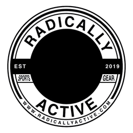 RADICALLY ACTIVE EST 2019 SPORTS GEAR WWW.RADICALLYACTIVE.COM trademark