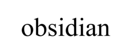 OBSIDIAN trademark