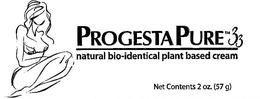 PROGESTAPURE 33 NATURAL BIO-IDENTICAL PLANT BASED CREAM NET CONTENTS 2OZ. (57 G) trademark