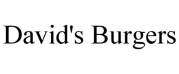 DAVID'S BURGERS trademark