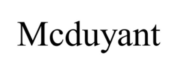 MCDUYANT trademark