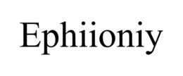 EPHIIONIY trademark