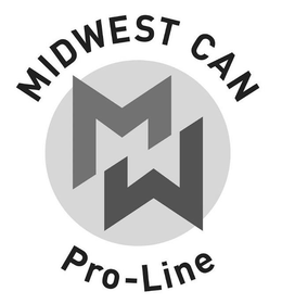 MIDWEST CAN MW PRO-LINE trademark