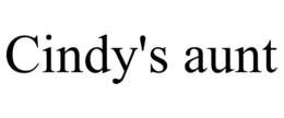 CINDY'S AUNT trademark