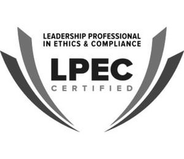 LEADERSHIP PROFESSIONAL IN ETHICS & COMPLIANCE LPEC CERTIFIED trademark