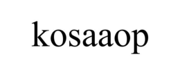 KOSAAOP trademark