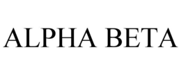 ALPHA BETA trademark