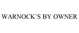 WARNOCK'S BY OWNER trademark