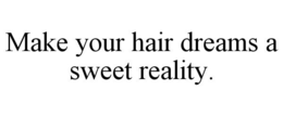 MAKE YOUR HAIR DREAMS A SWEET REALITY. trademark