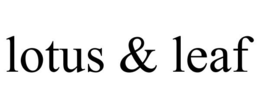 LOTUS & LEAF trademark