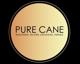 PURE CANE HEALTHIER. TASTIER. EXPLOSIVE. PERIOD. trademark