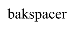 BAKSPACER trademark