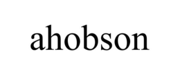 AHOBSON trademark