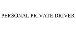 PERSONAL PRIVATE DRIVER trademark