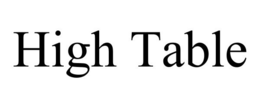 HIGH TABLE trademark