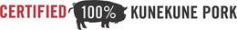 CERTIFIED 100% KUNEKUNE PORK trademark