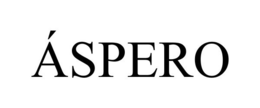 ÁSPERO trademark