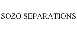 SOZO SEPARATIONS trademark