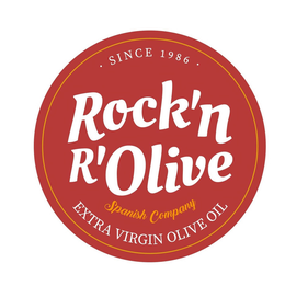 · SINCE 1986 · ROCK'N R'OLIVE SPANISH COMPANY EXTRA VIRGIN OLIVE OIL trademark