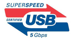 SUPERSPEED CERTIFIED USB 5 GBPS trademark