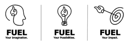 FUEL YOUR IMAGINATION. FUEL YOUR POSSIBILITIES. FUEL YOUR IMPACT. trademark
