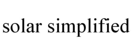 SOLAR SIMPLIFIED trademark