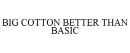 BIG COTTON BETTER THAN BASIC trademark