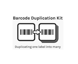 BARCODE DUPLICATION KIT DUPLICATING ONE LABEL INTO MANY trademark