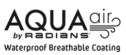 AQUA AIR BY RADIANS WATERPROOF BREATHABLE COATING trademark