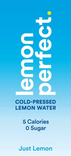 LEMON PERFECT. COLD-PRESSED LEMON WATER 5 CALORIES 0 SUGAR JUST LEMON trademark