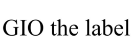 GIO THE LABEL trademark
