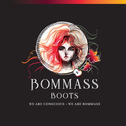 BOMMASS BOOTS WE ARE CONSCIOUS · WE ARE BOMMASS trademark