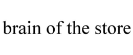 BRAIN OF THE STORE trademark