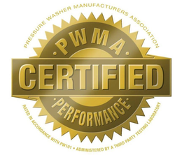 PRESSURE WASHER MANUFACTURERS ASSOCIATION PWMA CERTIFIED PERFORMANCE RATED IN ACCORDANCE WITH PW101 ADMINISTERED BY A THIRD PARTY TESTING LABORATORY trademark