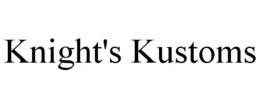 KNIGHT'S KUSTOMS trademark