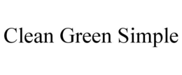 CLEAN GREEN SIMPLE trademark