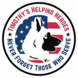 TIMOTHY'S HELPING HEROES NEVER FORGET THOSE WHO SERVE trademark