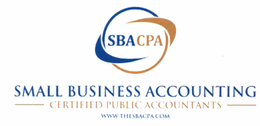SBA CPA SMALL BUSINESS ACCOUNTING CERTIFIED PUBLIC ACCOUNTANTS WWW.THESBACPA.COM trademark