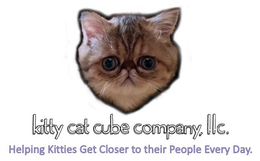 KITTY CAT CUBE COMPANY, LLC. HELPING KITTIES GET CLOSER TO THEIR PEOPLE EVERY DAY. trademark