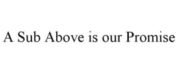 A SUB ABOVE IS OUR PROMISE trademark