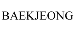 BAEKJEONG trademark