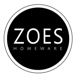 ZOES HOMEWARE trademark