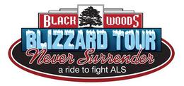 BLACK WOODS BLIZZARD TOUR NEVER SURRENDER A RIDE TO FIGHT ALS trademark