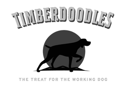 TIMBERDOODLES THE TREAT FOR THE WORKING DOG trademark