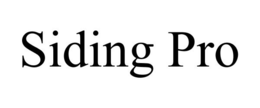 SIDINGPRO trademark