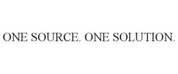 ONE SOURCE. ONE SOLUTION. trademark